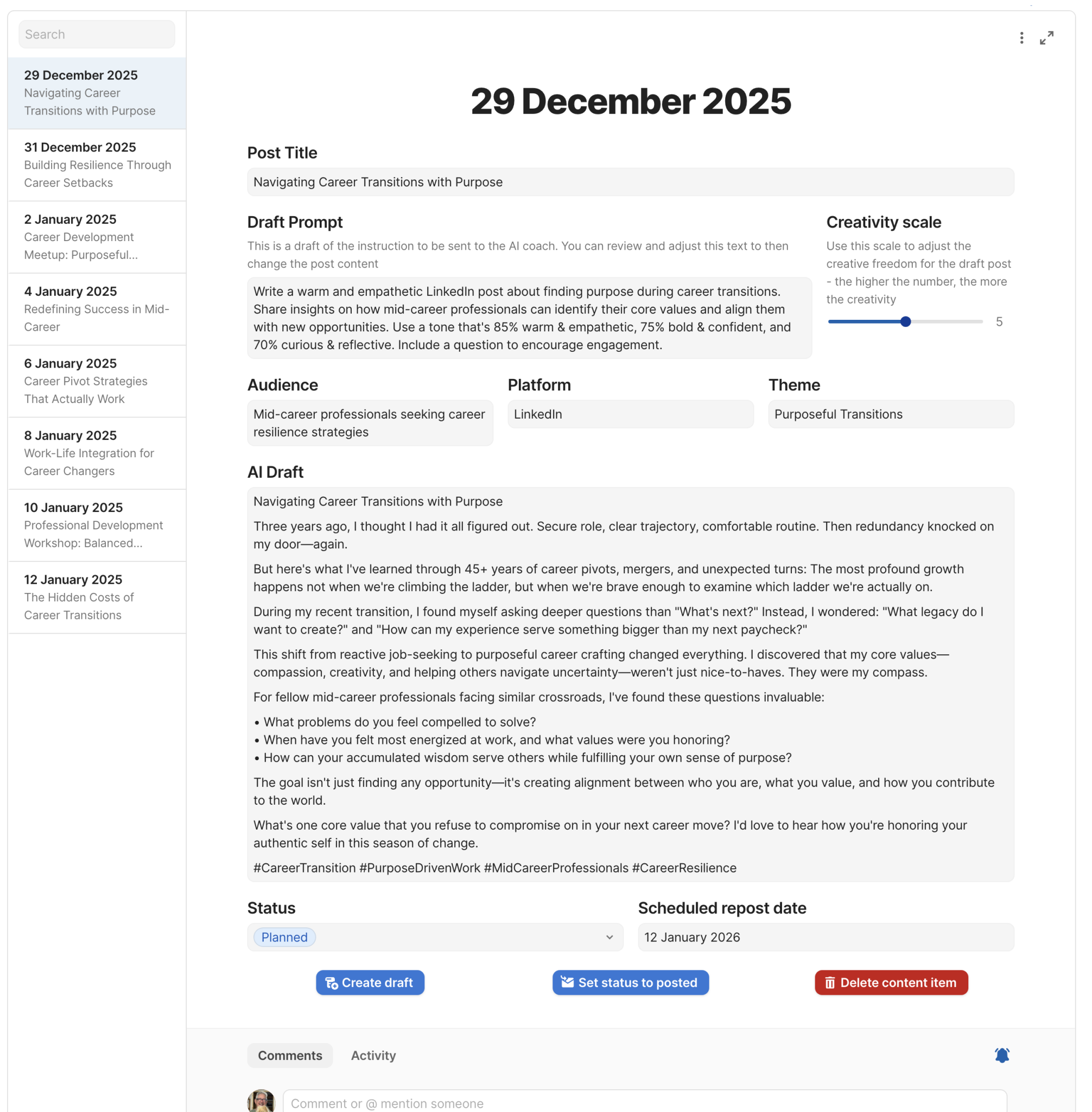 Career Path Project screen shot 2025 12 29 at 13.11.43 pm