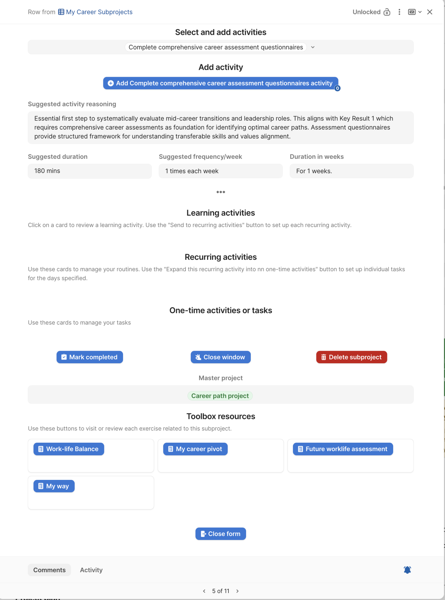 Career Path Project screen shot 2026 01 04 at 11.12.07 am